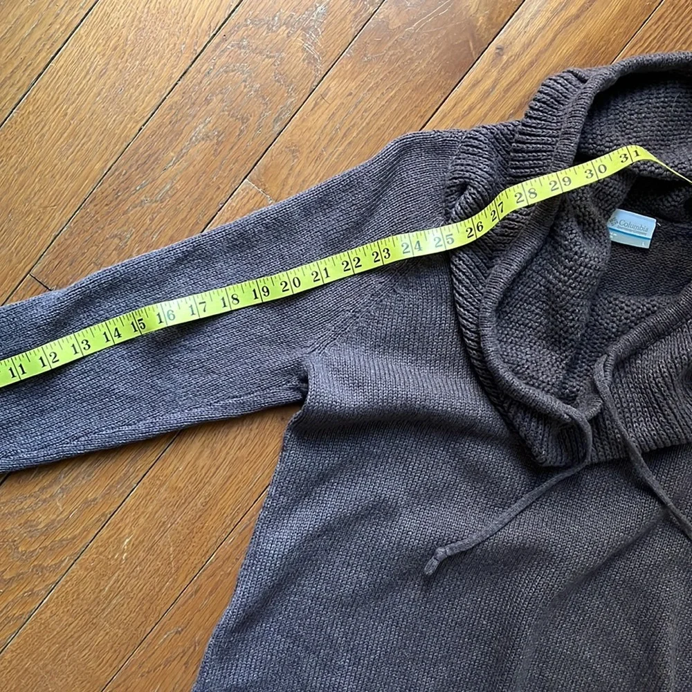 Columbia lavender drawstring cowl neck sweater size Large - Picture 9 of 9